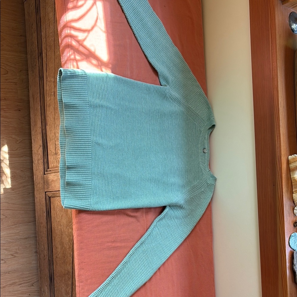 Margaret O'Leary Green Crew Neck Sweater